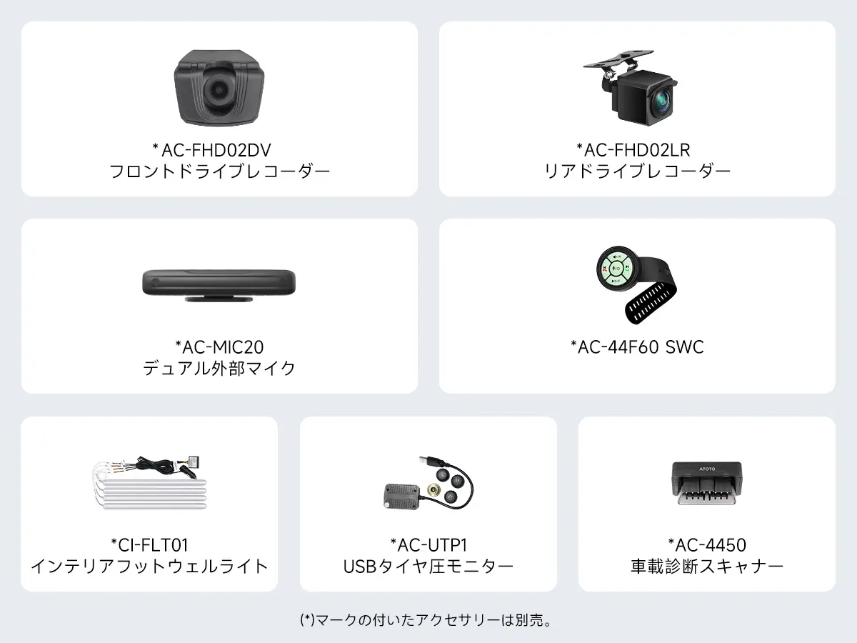 前後カメラセット】X10G211E 10.1インチQLED 8G+128G - ATOTO 前後カメラセット】X10G211E 10.1インチQLED 8G+128G - ATOTO