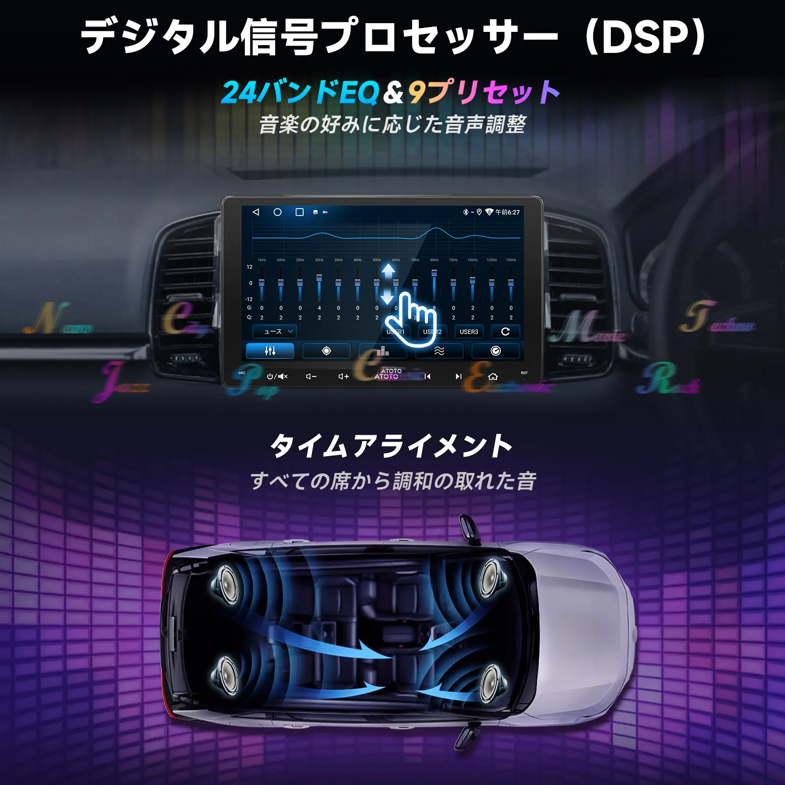 A5LG209T-S01 バックカメラセット Androidカーナビ2DIN 9インチ