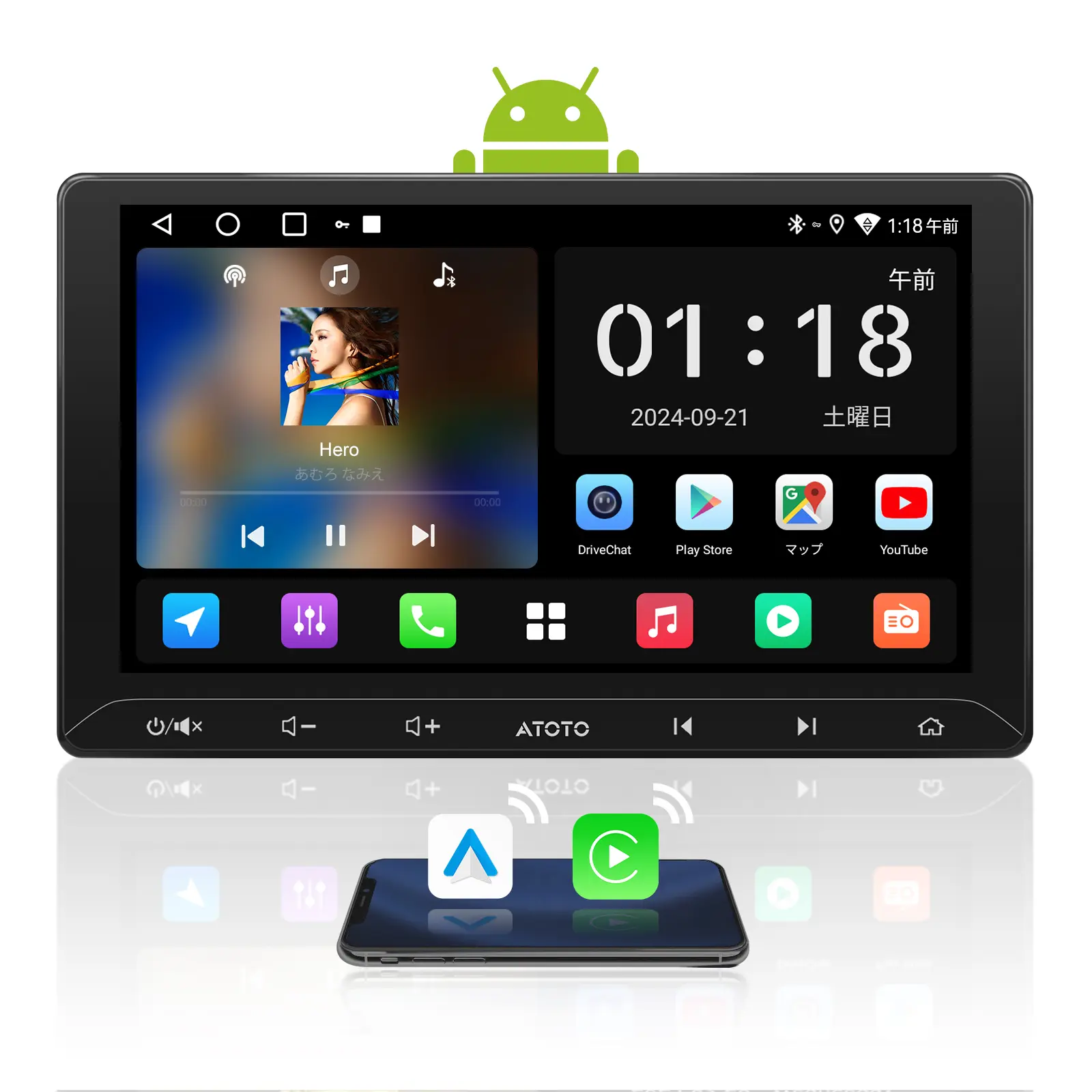 新型S8G2114PM Premium プレミアム 4G+32G 10.1インチQLED（角度