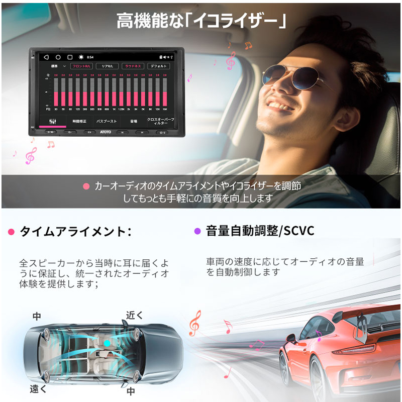 S8G2A74MS 4G+32G LTE 7インチ2Din 物理ボタン付き - 画像 (12)