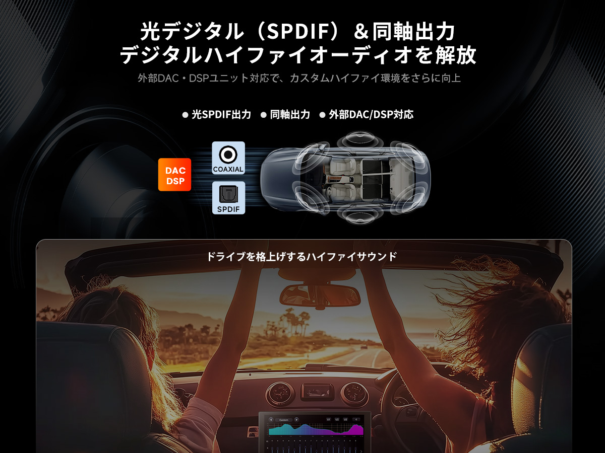 V10G211OC 6G+128G ,4G LTE 10インチフルタッチ 2Din Android 14.0 - 画像 (20)