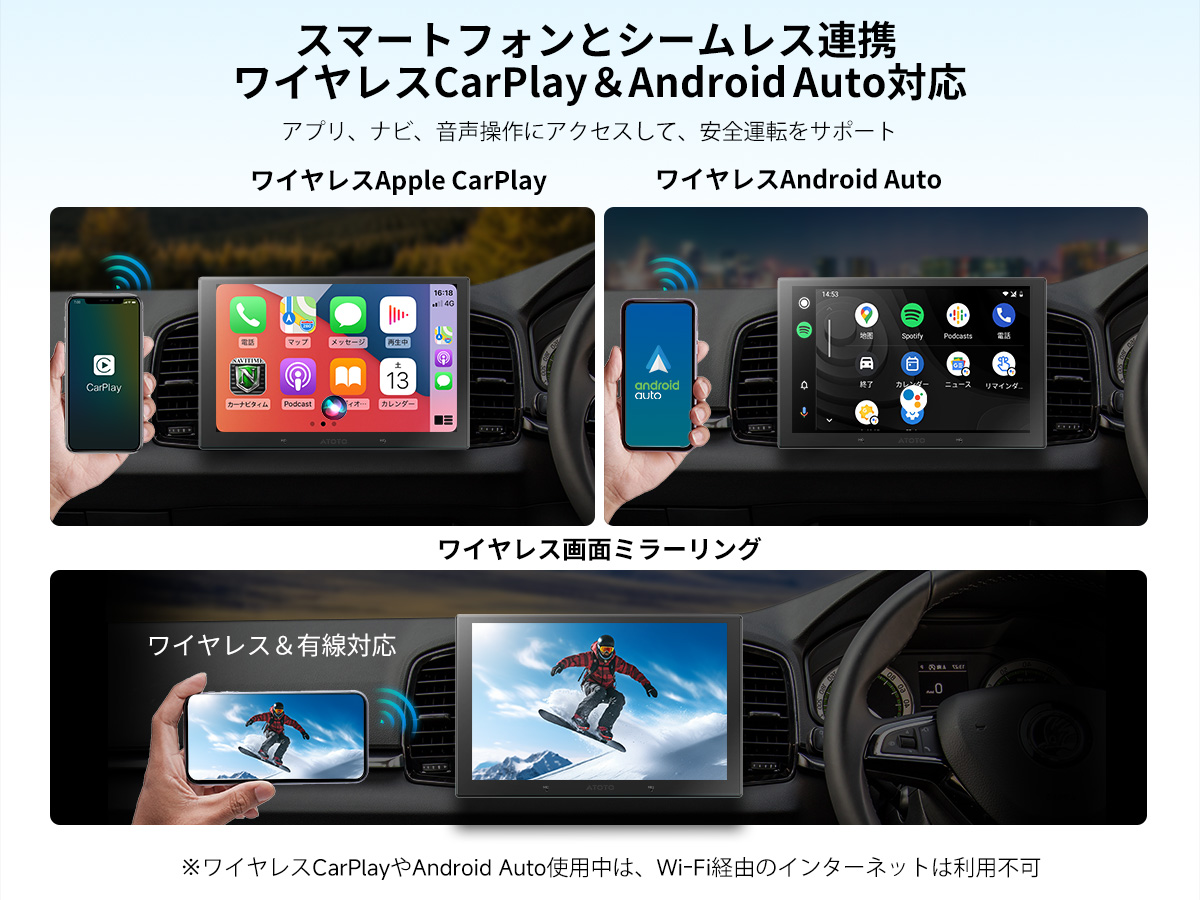 V10G211OC 6G+128G ,4G LTE 10インチフルタッチ 2Din Android 14.0 - 画像 (10)