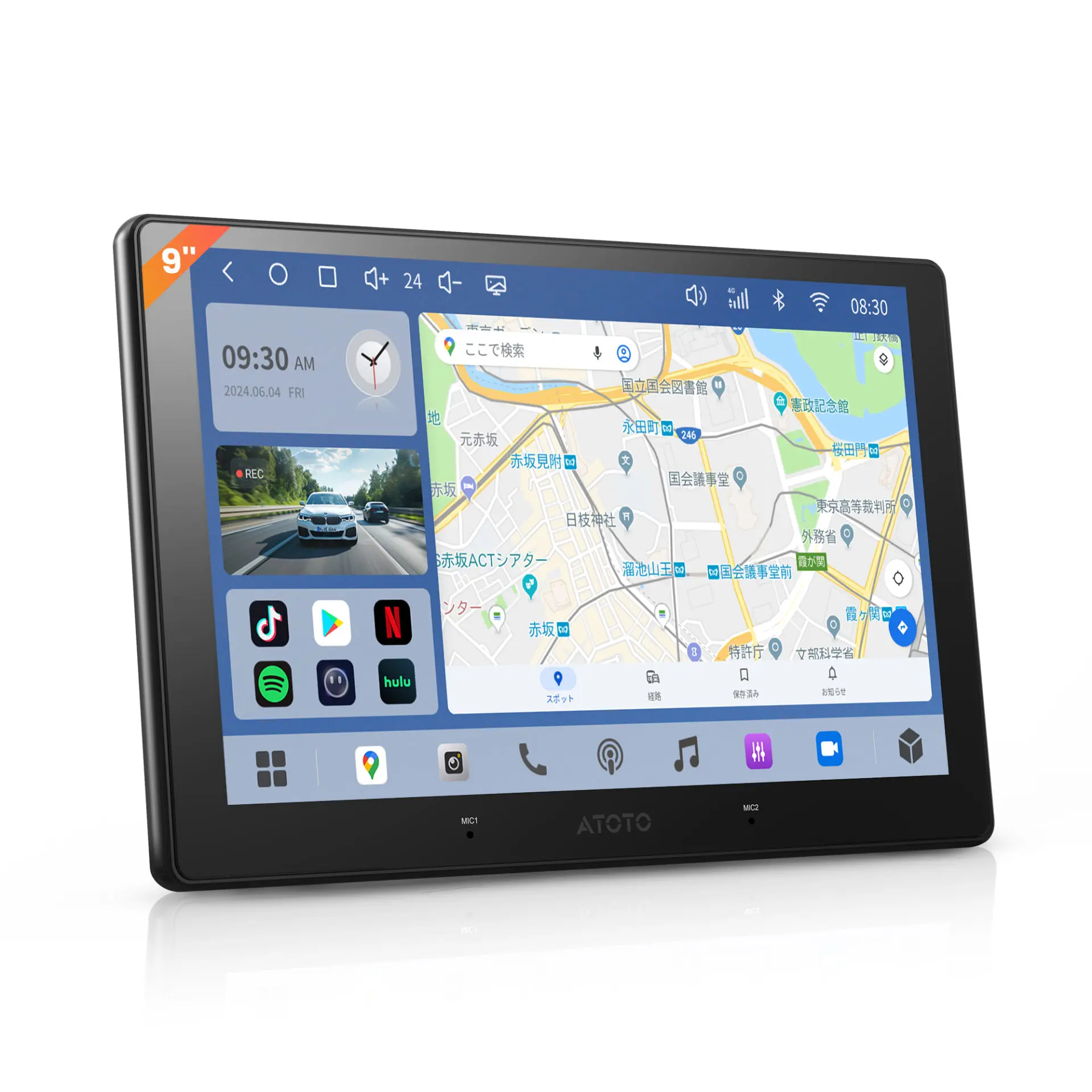ATOTO 9インチS8 Ultra+専用空気圧センサー ATOTO S8 カーナビ 7インチQLED Android Auto/ワイヤレスCarPlay